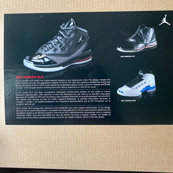 Jordan 16.5 Team White/Varsity Royal-Black sz12 - Picture 4 of 6